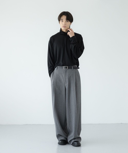LOWRYS FARM(ローリーズファーム)の「【LFM(U)】TRカットタートルロングスリーブ 1070124(Tシャツ/カットソー・メンズ・ホワイト/ブラック/チャコールグレー・MEDIUM/LARGE)」の16枚目の写真