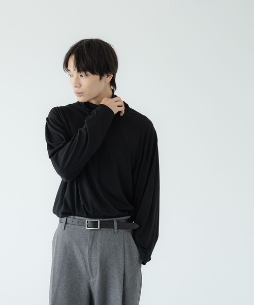 LOWRYS FARM(ローリーズファーム)の「【LFM(U)】TRカットタートルロングスリーブ 1070124(Tシャツ/カットソー・メンズ・ホワイト/ブラック/チャコールグレー・MEDIUM/LARGE)」の19枚目の写真