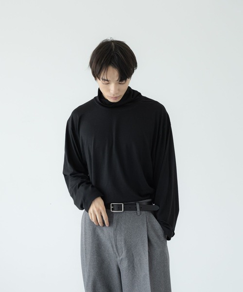 LOWRYS FARM(ローリーズファーム)の「【LFM(U)】TRカットタートルロングスリーブ 1070124(Tシャツ/カットソー・メンズ・ホワイト/ブラック/チャコールグレー・MEDIUM/LARGE)」の20枚目の写真