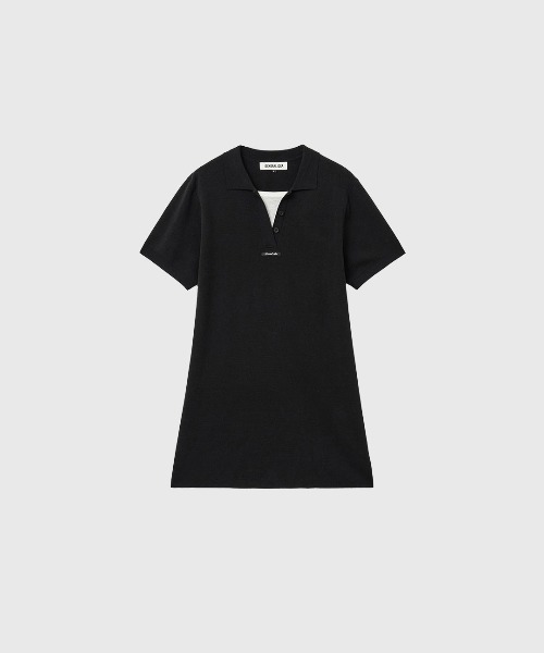 GENERAL IDEA(ジェネラルアイデア)の「【GENERAL IDEA】レイヤードカラーイージーワンピース / LAYERED COLLAR EASY DRESS(ワンピース・レディース・ブラック・L/M/S)」の7枚目の写真