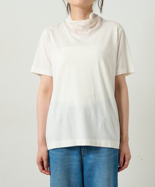 RIVE DROITE(リヴドロワ)の「サテンスカーフTee(オフィスカジュアル)(Tシャツ/カットソー・レディース・ブラック/オフホワイト・FREE)」の17枚目の写真