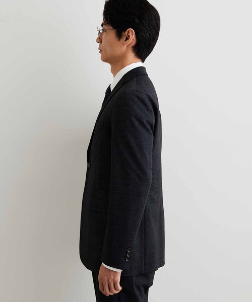 THE SHOP TK (ザ ショップ ティーケー )の「【洗濯機OK/セットアップ可】TRジャージー ストレッチジャケット(スーツジャケット・メンズ・ダークグレー/ネイビー系1/ネイビー・01/02/03/04)」の17枚目の写真