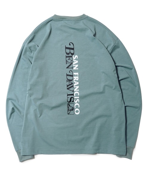 BEN DAVIS(ベンデイビス)の「【WEB限定】BEN DAVIS LOGO L/S TEE(Tシャツ/カットソー・メンズ・ヘザーグレー/ホワイト/グリーン/ブラック・SMALL/LARGE/MEDIUM/X-LARGE)」の4枚目の写真
