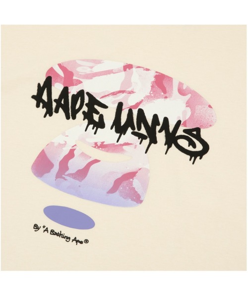 AAPE BY A BATHING APE(エーエイプバイアベイシングエイプ)の「AAPE MAIN TEE(Tシャツ/カットソー・メンズ・アイボリー/ブラック・MEDIUM/LARGE/X-LARGE/SMALL)」の7枚目の写真