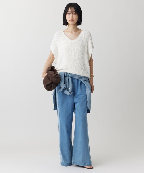 BABYLONE（バビロン）の「デニムラインパンツ（その他パンツ・レディース・ブルー・36inch/38inch）」の8枚目の写真