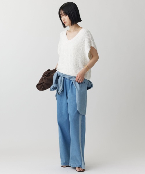 BABYLONE（バビロン）の「デニムラインパンツ（その他パンツ・レディース・ブルー・36inch/38inch）」の9枚目の写真