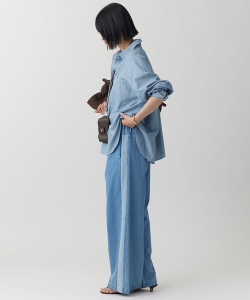 BABYLONE（バビロン）の「デニムラインパンツ（その他パンツ・レディース・ブルー・36inch/38inch）」の6枚目の写真