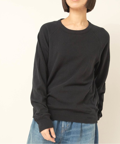 RNA-N(アールエヌエーエヌ)の「M2715 ソフトタッチプルオーバー(Tシャツ/カットソー・レディース・ブラック/オフホワイト/キナリ・FREE)」の3枚目の写真