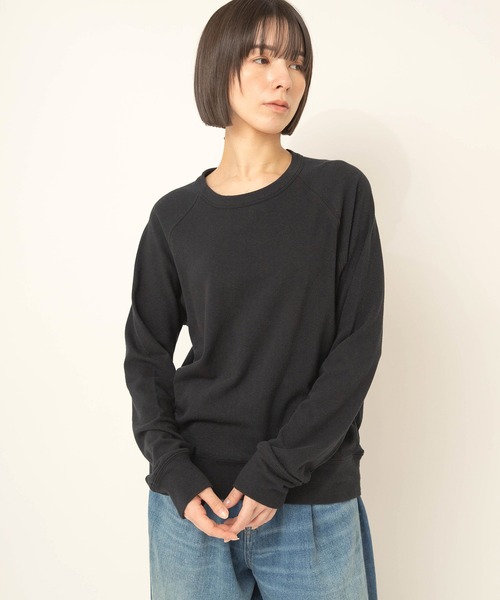 RNA-N(アールエヌエーエヌ)の「M2715 ソフトタッチプルオーバー(Tシャツ/カットソー・レディース・ブラック/オフホワイト/キナリ・FREE)」の14枚目の写真