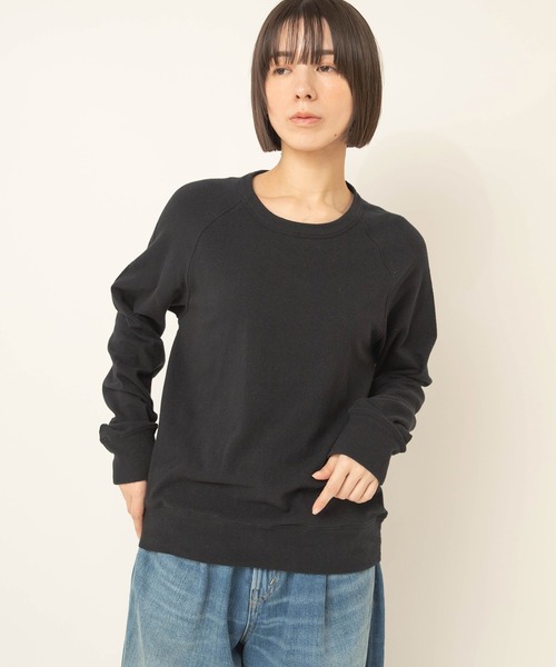 RNA-N(アールエヌエーエヌ)の「M2715 ソフトタッチプルオーバー(Tシャツ/カットソー・レディース・ブラック/オフホワイト/キナリ・FREE)」の15枚目の写真