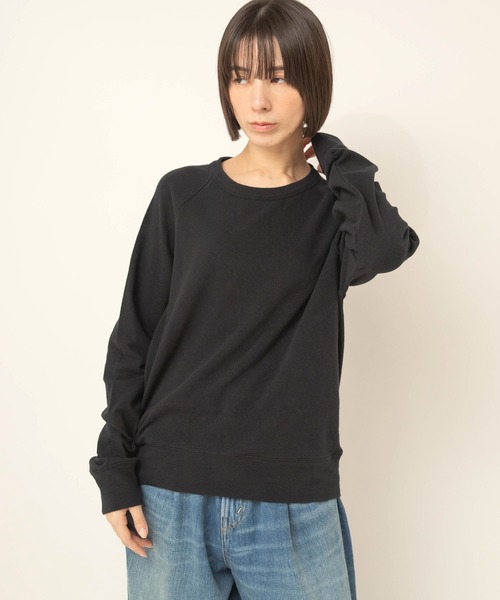 RNA-N(アールエヌエーエヌ)の「M2715 ソフトタッチプルオーバー(Tシャツ/カットソー・レディース・ブラック/オフホワイト/キナリ・FREE)」の16枚目の写真