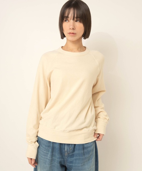 RNA-N(アールエヌエーエヌ)の「M2715 ソフトタッチプルオーバー(Tシャツ/カットソー・レディース・ブラック/オフホワイト/キナリ・FREE)」の11枚目の写真
