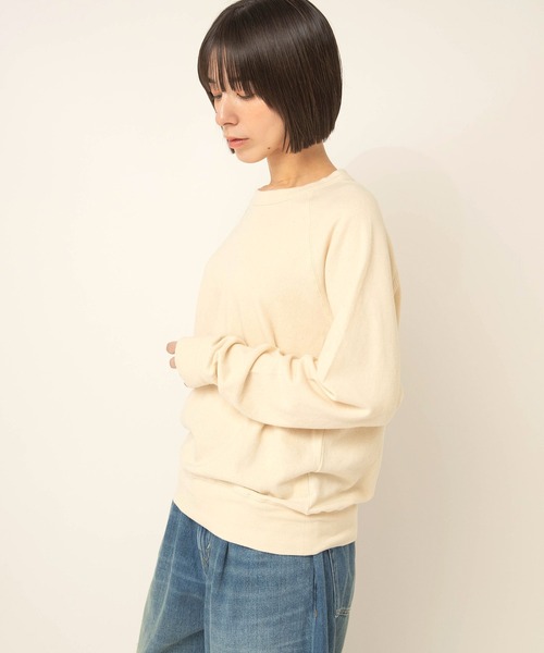 RNA-N(アールエヌエーエヌ)の「M2715 ソフトタッチプルオーバー(Tシャツ/カットソー・レディース・ブラック/オフホワイト/キナリ・FREE)」の12枚目の写真