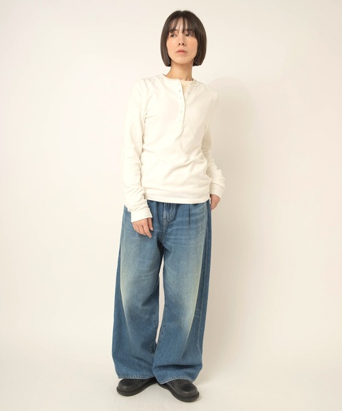 RNA-N(アールエヌエーエヌ)の「M2715 ソフトタッチプルオーバー(Tシャツ/カットソー・レディース・ブラック/オフホワイト/キナリ・FREE)」の20枚目の写真
