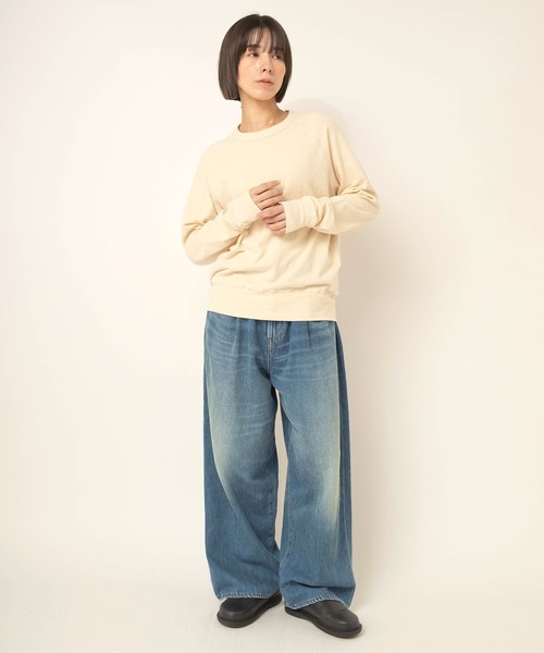 RNA-N(アールエヌエーエヌ)の「M2715 ソフトタッチプルオーバー(Tシャツ/カットソー・レディース・ブラック/オフホワイト/キナリ・FREE)」の21枚目の写真