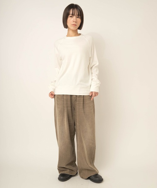 RNA-N(アールエヌエーエヌ)の「M2715 ソフトタッチプルオーバー(Tシャツ/カットソー・レディース・ブラック/オフホワイト/キナリ・FREE)」の17枚目の写真