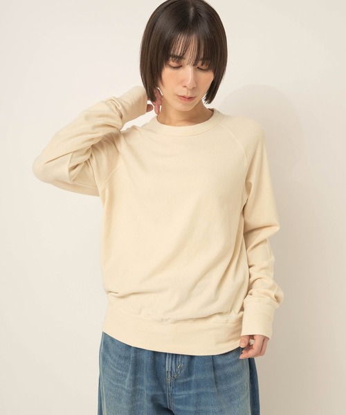 RNA-N(アールエヌエーエヌ)の「M2715 ソフトタッチプルオーバー(Tシャツ/カットソー・レディース・ブラック/オフホワイト/キナリ・FREE)」の9枚目の写真