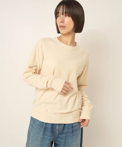 RNA-N(アールエヌエーエヌ)の「M2715 ソフトタッチプルオーバー(Tシャツ/カットソー・レディース・ブラック/オフホワイト/キナリ・FREE)」の10枚目の写真