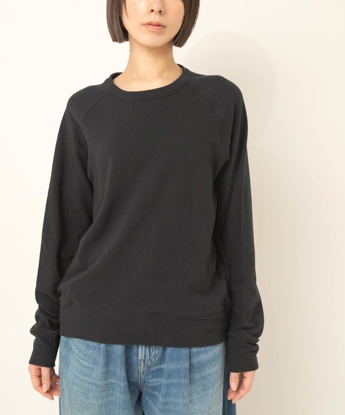 RNA-N(アールエヌエーエヌ)の「M2715 ソフトタッチプルオーバー(Tシャツ/カットソー・レディース・ブラック/オフホワイト/キナリ・FREE)」の5枚目の写真