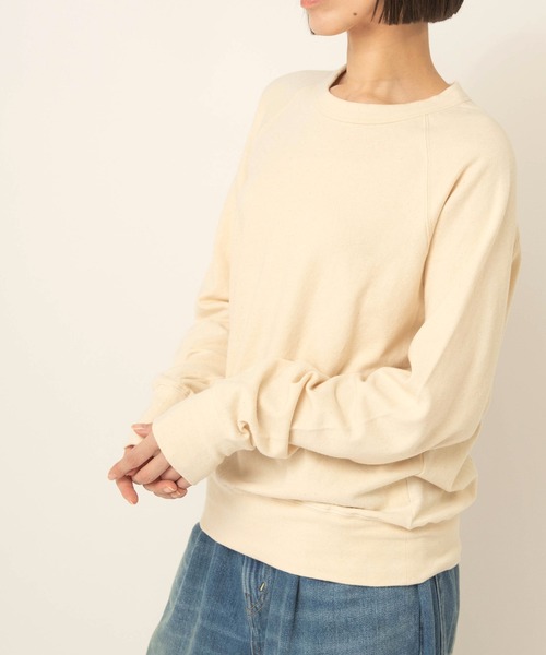 RNA-N(アールエヌエーエヌ)の「M2715 ソフトタッチプルオーバー(Tシャツ/カットソー・レディース・ブラック/オフホワイト/キナリ・FREE)」の4枚目の写真