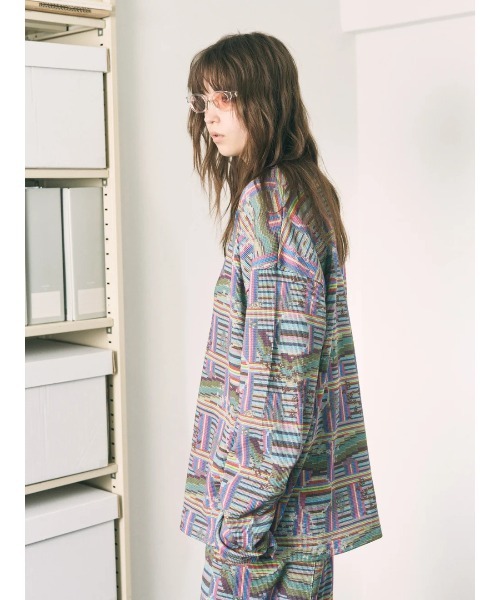 PHINGERIN(フィンガリン)の「BORDER L/S WAFFLE THERMAL(Tシャツ/カットソー・メンズ・その他/レインボー・L)」の4枚目の写真