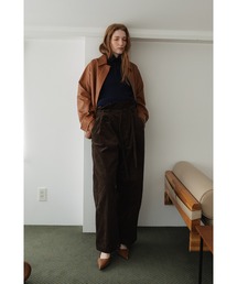 Wide-Leg Corduroy Pants