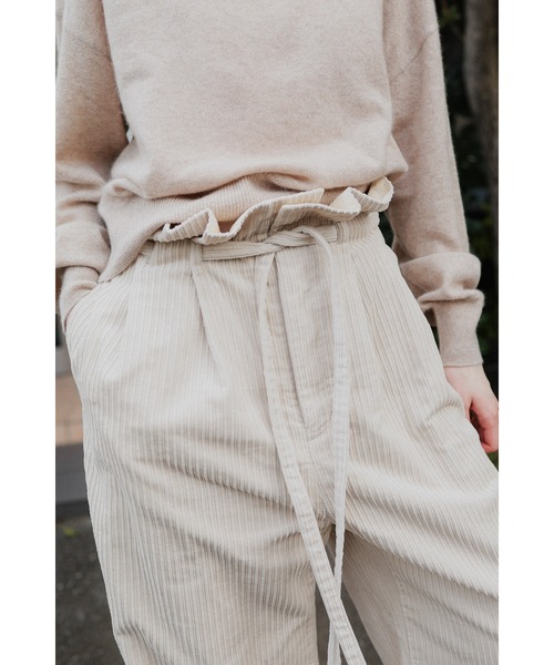 tento（テント）の「Wide-Leg Corduroy Pants（その他パンツ・レディース・ブラウン/アイボリー・38/36）」の16枚目の写真