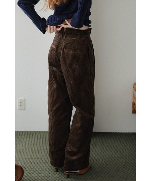 tento（テント）の「Wide-Leg Corduroy Pants（その他パンツ・レディース・ブラウン/アイボリー・38/36）」の20枚目の写真