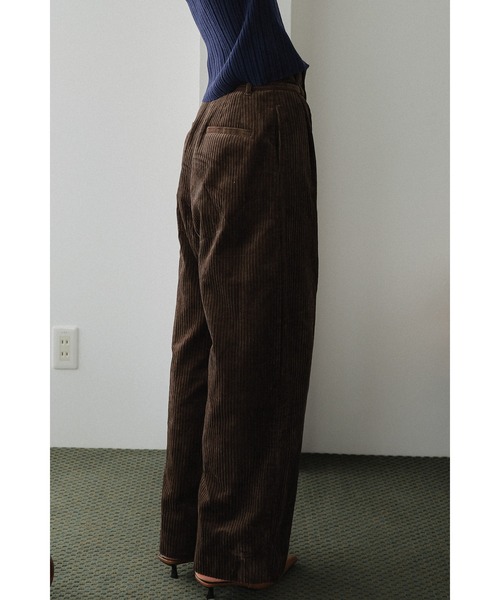 tento（テント）の「Wide-Leg Corduroy Pants（その他パンツ・レディース・ブラウン/アイボリー・38/36）」の19枚目の写真