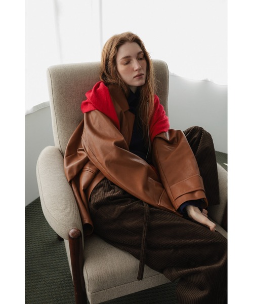 tento（テント）の「Wide-Leg Corduroy Pants（その他パンツ・レディース・ブラウン/アイボリー・38/36）」の7枚目の写真