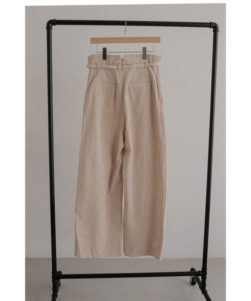 tento（テント）の「Wide-Leg Corduroy Pants（その他パンツ・レディース・ブラウン/アイボリー・38/36）」の11枚目の写真