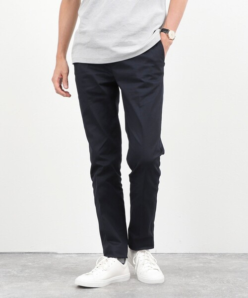 NOLLEY’S(ノーリーズ)の「【BECシリーズ】《ビジカジ対応》ストレッチチノトラウザーズ 26AW(チノパンツ・メンズ・ネイビー/ベージュ/グレー/グレイッシュベージュ・M/L/XL/S)」の4枚目の写真