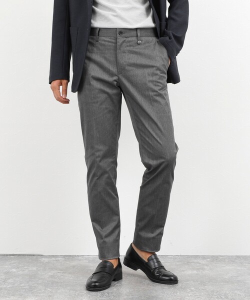 NOLLEY’S(ノーリーズ)の「【BECシリーズ】《ビジカジ対応》ストレッチチノトラウザーズ 26AW(チノパンツ・メンズ・ネイビー/ベージュ/グレー/グレイッシュベージュ・M/L/XL/S)」の2枚目の写真
