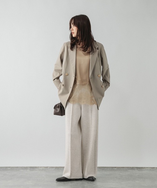 GLOBAL WORK(グローバルワーク)の「ジョーゼットダンボールパンツ/911664(その他パンツ・レディース・ホワイト系その他/ブラック/杢グレー・MEDIUM/LARGE)」の4枚目の写真