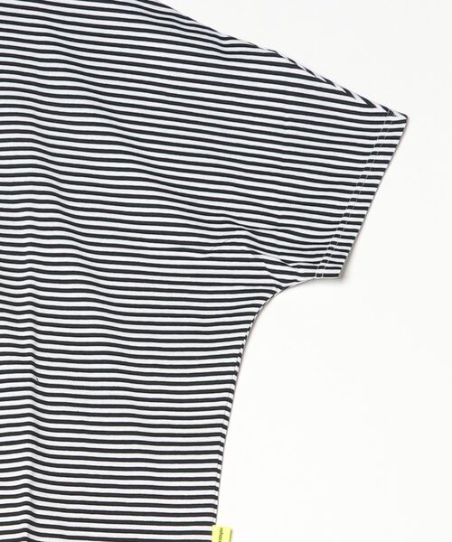 rehacer(レアセル)の「rehacer : Dolman Drape Border CS / ドルマン ドレープ ボーダー カットソー(Tシャツ/カットソー・メンズ・ブラック/ブルー・LARGE/SMALL/X-LARGE/MEDIUM)」の3枚目の写真