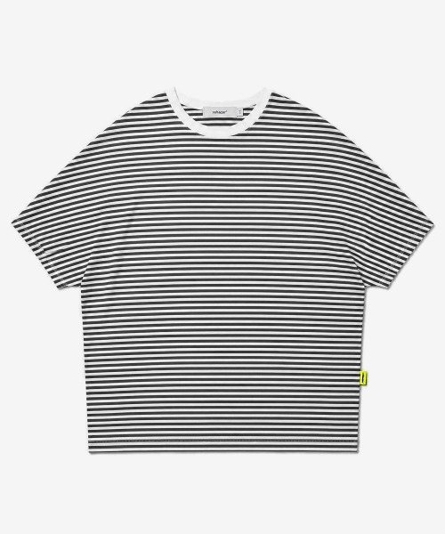 rehacer(レアセル)の「rehacer : Dolman Drape Border CS / ドルマン ドレープ ボーダー カットソー(Tシャツ/カットソー・メンズ・ブラック/ブルー・LARGE/SMALL/X-LARGE/MEDIUM)」の6枚目の写真