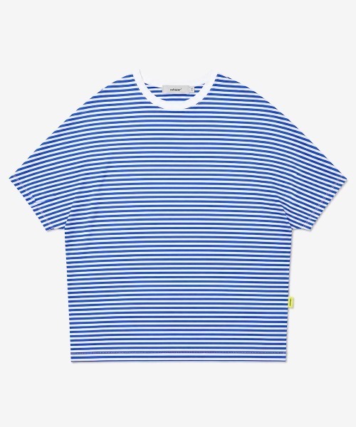 rehacer(レアセル)の「rehacer : Dolman Drape Border CS / ドルマン ドレープ ボーダー カットソー(Tシャツ/カットソー・メンズ・ブラック/ブルー・LARGE/SMALL/X-LARGE/MEDIUM)」の7枚目の写真