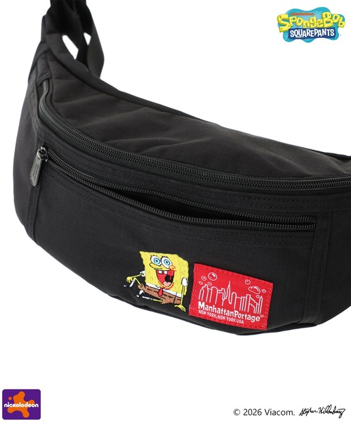 Manhattan Portage(マンハッタンポーテージ)の「ALLEYCAT WAIST BAG 500D CORDURA / SPONGE BOB(ボディバッグ/ウエストポーチ・メンズ・ブラック・X-SMALL)」の7枚目の写真