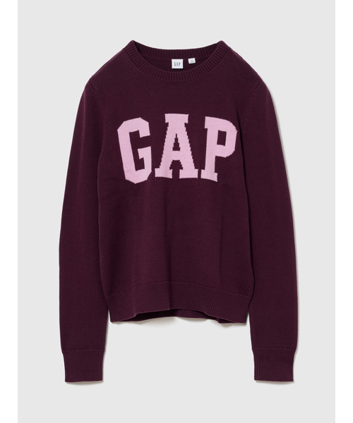 GAP(ギャップ)の「GAPロゴ クルーネックセーター(ニット/セーター・レディース・ホワイト/ネイビー/グレー/レッド/グリーン・S/M/L/XL/XS/XXS)」の5枚目の写真