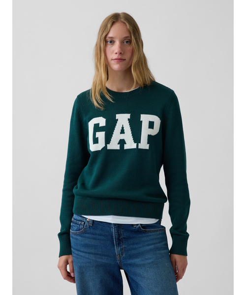 GAP(ギャップ)の「GAPロゴ クルーネックセーター(ニット/セーター・レディース・ホワイト/ネイビー/グレー/レッド/グリーン・S/M/L/XL/XS/XXS)」の3枚目の写真