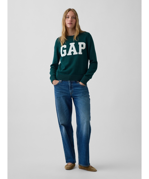 GAP(ギャップ)の「GAPロゴ クルーネックセーター(ニット/セーター・レディース・ホワイト/ネイビー/グレー/レッド/グリーン・S/M/L/XL/XS/XXS)」の9枚目の写真