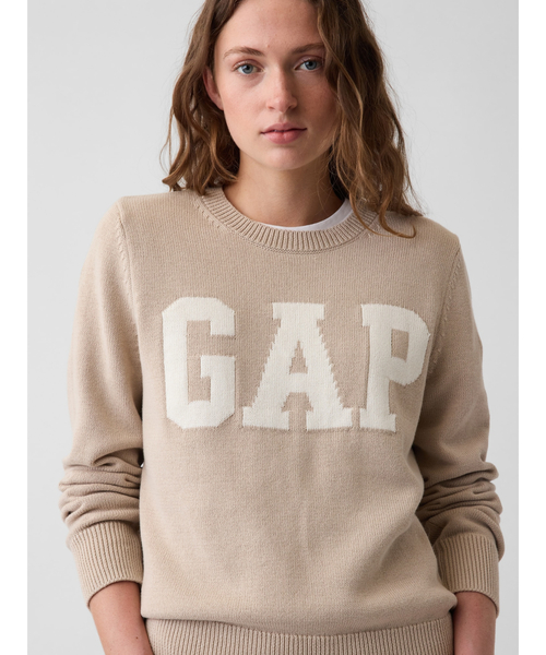 GAP(ギャップ)の「GAPロゴ クルーネックセーター(ニット/セーター・レディース・ホワイト/ネイビー/グレー/レッド/グリーン・S/M/L/XL/XS/XXS)」の12枚目の写真