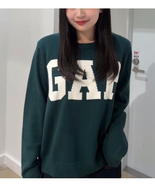 GAP(ギャップ)の「GAPロゴ クルーネックセーター(ニット/セーター・レディース・ホワイト/ネイビー/グレー/レッド/グリーン・S/M/L/XL/XS/XXS)」の21枚目の写真