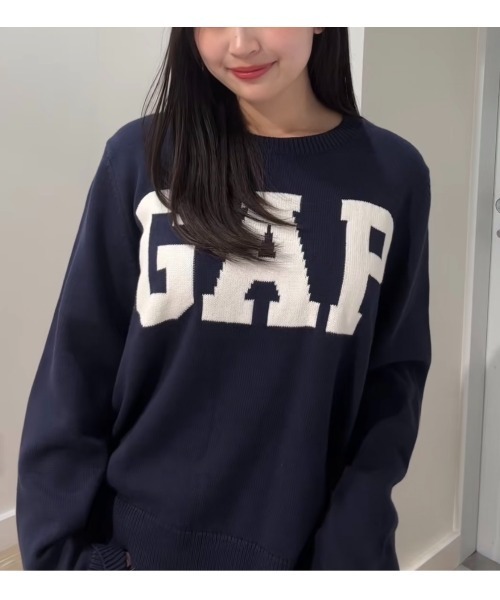 GAP(ギャップ)の「GAPロゴ クルーネックセーター(ニット/セーター・レディース・ホワイト/ネイビー/グレー/レッド/グリーン・S/M/L/XL/XS/XXS)」の20枚目の写真