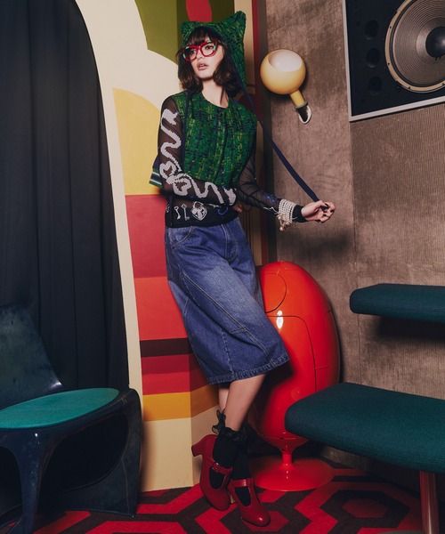 anna sui nyc(アナ スイ エヌ ワイ シー)の「ツイードベスト(ベスト・レディース・グリーン/ブラック・FREE)」の18枚目の写真