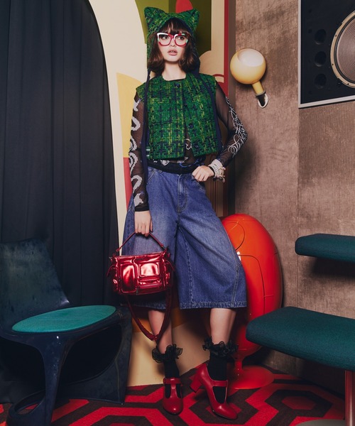 anna sui nyc(アナ スイ エヌ ワイ シー)の「ツイードベスト(ベスト・レディース・グリーン/ブラック・FREE)」の15枚目の写真