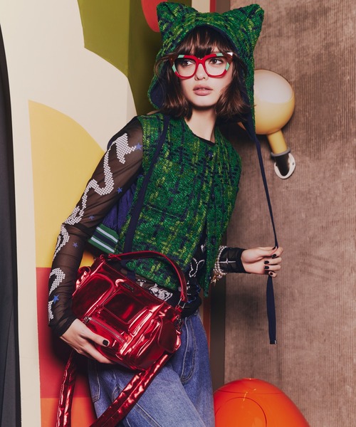 anna sui nyc(アナ スイ エヌ ワイ シー)の「ツイードベスト(ベスト・レディース・グリーン/ブラック・FREE)」の16枚目の写真