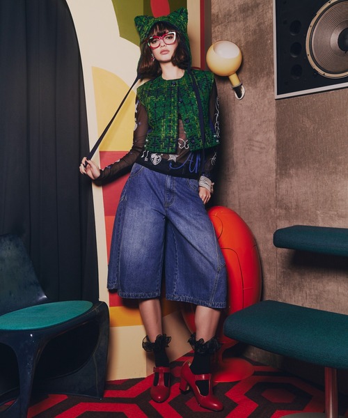 anna sui nyc(アナ スイ エヌ ワイ シー)の「ツイードベスト(ベスト・レディース・グリーン/ブラック・FREE)」の21枚目の写真