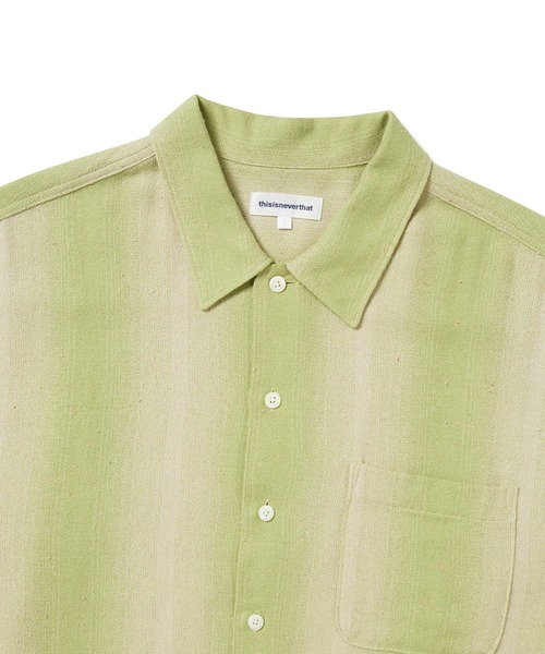 thisisneverthat(ディスイズネバーザット)の「Nep Bold Striped Shirt(シャツ/ブラウス・メンズ・パープル系その他/イエロー系その他・S/L/M/XL)」の5枚目の写真