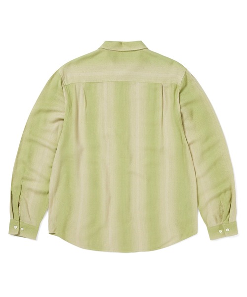 thisisneverthat(ディスイズネバーザット)の「Nep Bold Striped Shirt(シャツ/ブラウス・メンズ・パープル系その他/イエロー系その他・S/L/M/XL)」の6枚目の写真